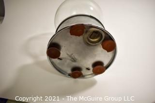 Ford Table Top Penny Gumball Machine with Original Glass Globe.  Working condition.  It measures approximately 12" tall.