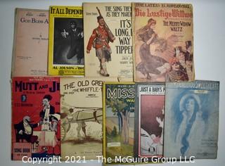 Collection of Antique Sheet Music. 