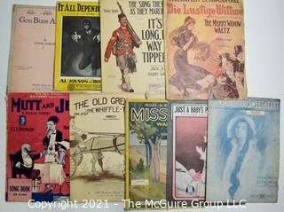 Collection of Antique Sheet Music. 