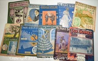 Collection of Antique Sheet Music. 