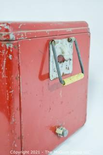 Vintage Red Mid Century "Things Go Better With Coke" Coca-Cola Ice Chest; 13D x 22W x 12 1/2"T