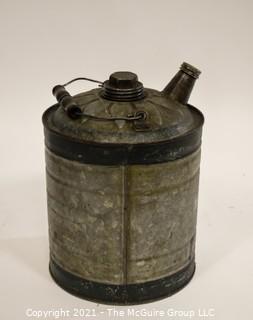 Mid-Century Oil Can, 1 Gallon with Handle and Spout. 