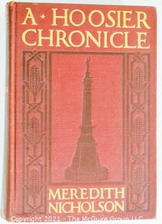 Books: Collection of 7 books including "A Hoosier Chronicle" by Meridith Nickolson 