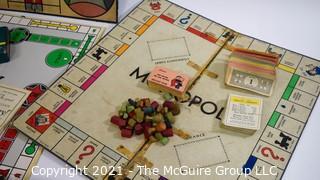 Vintage Board & Card Games Including Monopoly, Sorry, Parcheesee and Rook.    