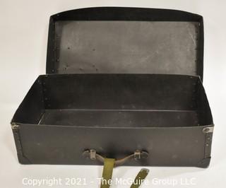 Vintage Fiberglass Mailing or Shipping Box with Strap.  Measures approximately 6 x 13 x 23"