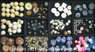 Collection of Vintage and Antique Buttons. 