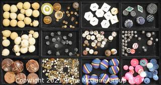 Collection of Vintage and Antique Buttons. 