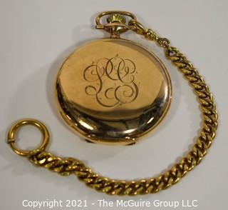 Gold Filled Elgin Pocket Watch; 17 Jewel Movement