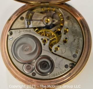 Gold Filled Elgin Pocket Watch; 17 Jewel Movement