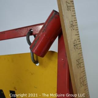 Metal Easel Sign "Men Working" 19 X 27"