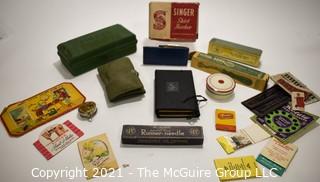 Collection of Vintage Sewing Accessories in original boxes.