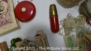 Collection of Vintage Threads; Needles; Rug Hooks, in original packaging 