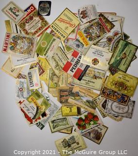 Collection of Vintage Wine Bottle Labels 