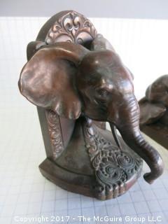 Pair of Elephant Bookends 