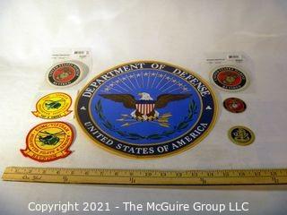 Collectible: Militaria: Patches and Transfer Stickers and Medallions