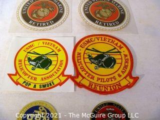 Collectible: Militaria: Patches and Transfer Stickers and Medallions