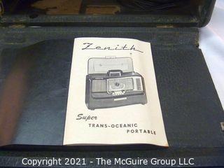 Collectible: Radio: Zenith Model G500 Trans-Oceanic Portable Radio UPDATED 5/13/21 new photos added