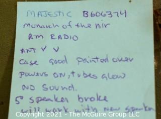 Collectible: Radio: Majestic "Monarch of the Air" AM radio