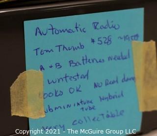 Collectible: Vintage Radio: "Tom Thumb" #528 Automatic Radio brand (untested)