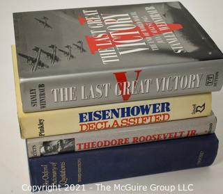 Selection of historical books: Eisenhower;Roosevelt; Quotations; Aviation 