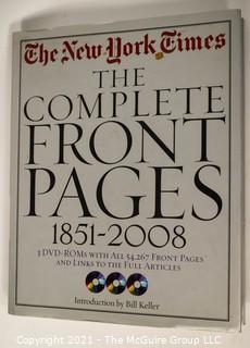 Large format coffee table book: New York Times - FRONT PAGES  Historical