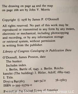 Selection of Hard Back Book w/ Dust Covers various themes: Appalachian Trail; The Bunker; PB Floyd; Flanders Field; etc