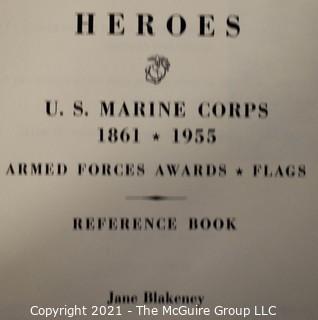 Selection of Military theme books: American Victories; Strange War...(inscribed & signed); Guadalcanal; etc