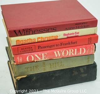 Selection of Hard Back Books various themes: A. Christie; One World; etc