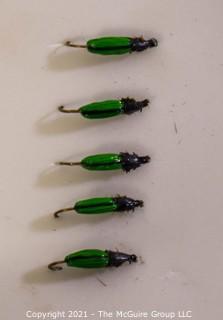 Collectible: Fishing: Collection of 5 Hand Tied/Painted  Flies 