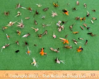 Collectible: Fishing: Collection of ~ 40 Hand Tied Flies 