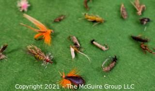 Collectible: Fishing: Collection of ~ 40 Hand Tied Flies 