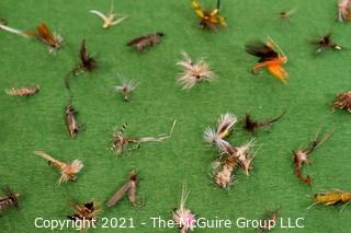 Collectible: Fishing: Collection of ~ 40 Hand Tied Flies 