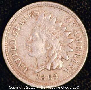 1862 Indian Head Penny 