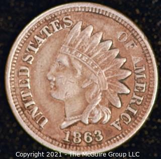 1863 Indian Head Penny 