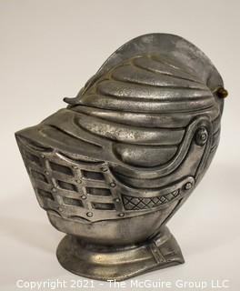 Vintage Medieval Style Knights Helmet Ice Bucket Bar Ware. 