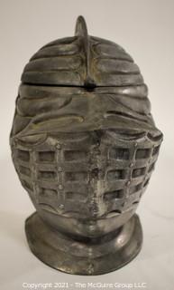 Vintage Medieval Style Knights Helmet Ice Bucket Bar Ware. 