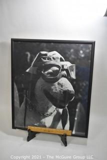 Original Cast autographed photo of TV show "Baa Baa Blacksheep" and framed photo of Meatball the Bull Terrier, mascot of the Black Sheep Squadron on the TV show "Baa Baa Black Sheep"