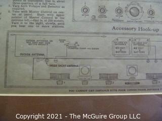 Collectible: Radio: circa 1925 Thermiodyne radio receiver (Untested) looks clean and complete.