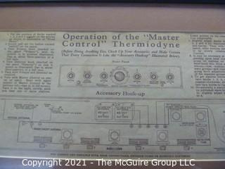 Collectible: Radio: circa 1925 Thermiodyne radio receiver (Untested) looks clean and complete.