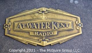 Collectible: Radio: Atwater-Kent #42 "Bread-box" radio receiver w/7-tubes (untested) clean and looks complete