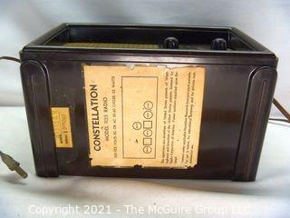 Collectible: Radio: CONSTELLATION AM Tube Radio Bakelite Case