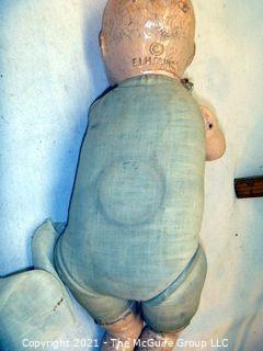 Collectible: Doll: 1920's E. I. Horseman "Baby Dimples" composition body 18" with original footwear 