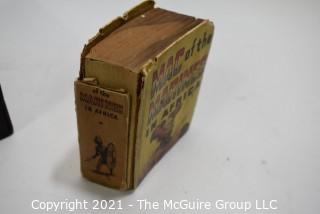 Group of Items Includes Box Camera, Mini Book "Mac of the Marines - In Africa", Horseshoe bits