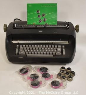 Vintage Black IBM Selectric Typewriter Additional Fonts & Ribbons