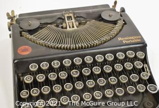 Antique 1920s Remington Portable Typewriter in Case, Working Condition.