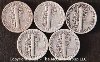 1945 Mercury Dimes 