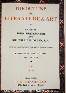 Books: Historical: "The Outline of Literature and Art"; Vol. 2 and 5