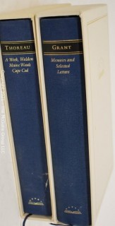 Books: Historical: General Grant and Thoreau; in slipcovers 