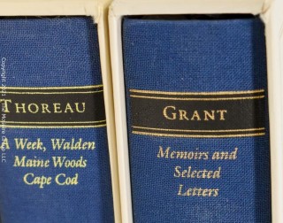 Books: Historical: General Grant and Thoreau; in slipcovers 