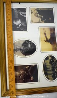 Framed Grouping of Vintage Candid WWII Navy Photographs.  